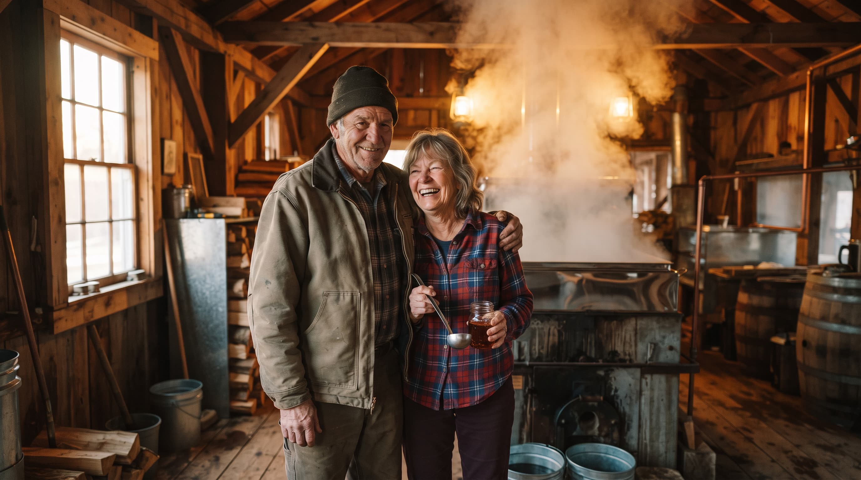 Hank & Ruthie Kowalski, sugarmakers in Craftsbury, Vermont